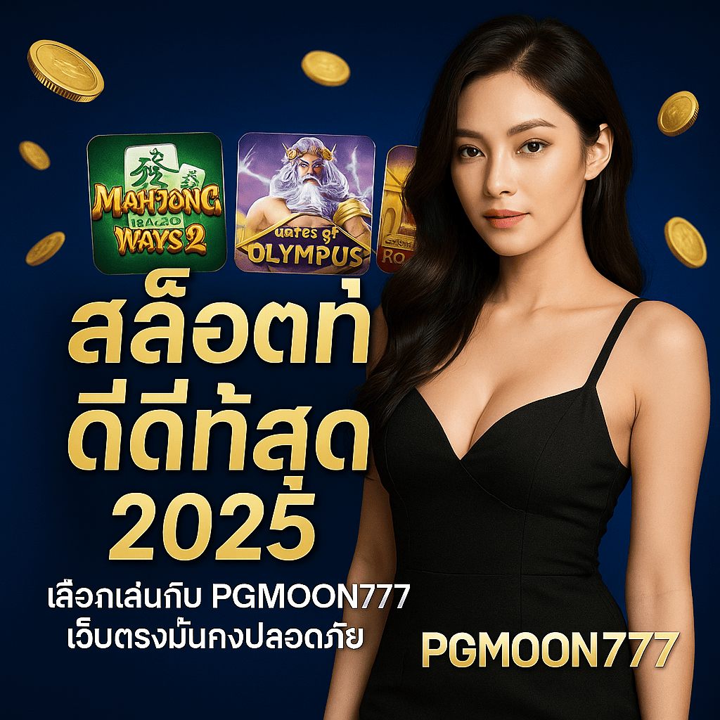 สล็อตที่ดีที่สุด 2025 เลือกเล่นกับ PGMOON777 เว็บตรงมั่นคงปลอดภัย
