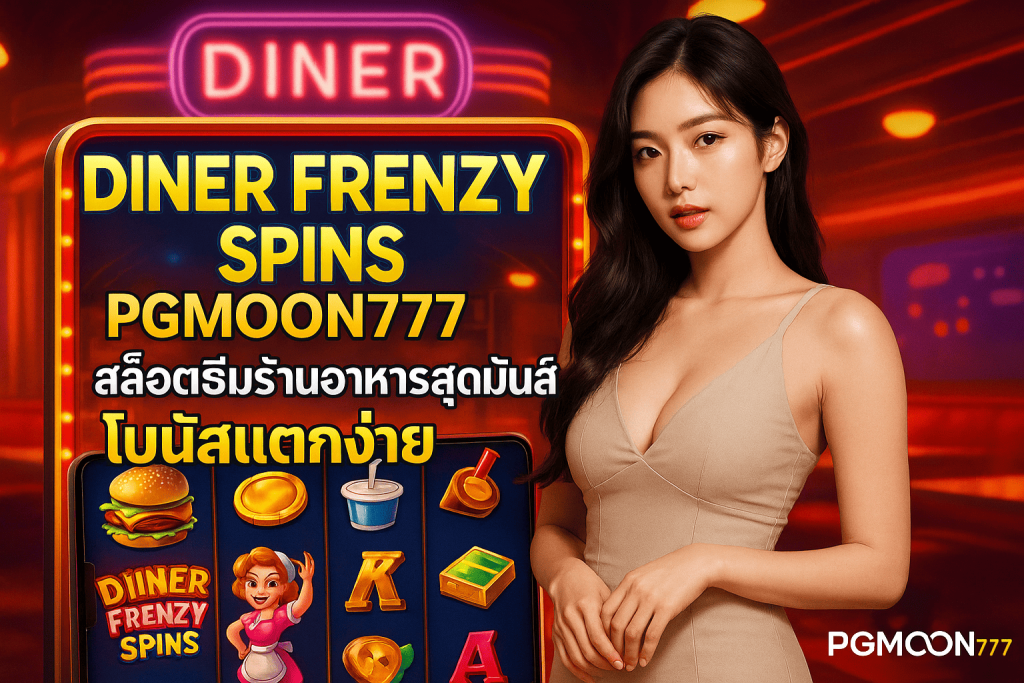 DINER FRENZY SPINS PGMOON777 สล็อตธีมร้านอาหารสุดมันส์ โบนัสแตกง่าย