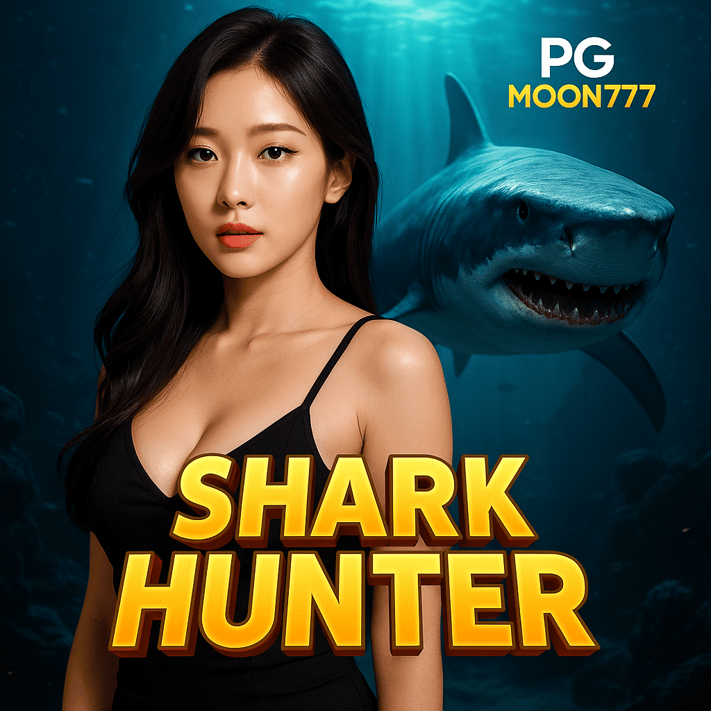 SHARK HUNTER สล็อตนักล่าฉลามสุดระทึกจาก PGMOON777 โบนัสแตกง่าย