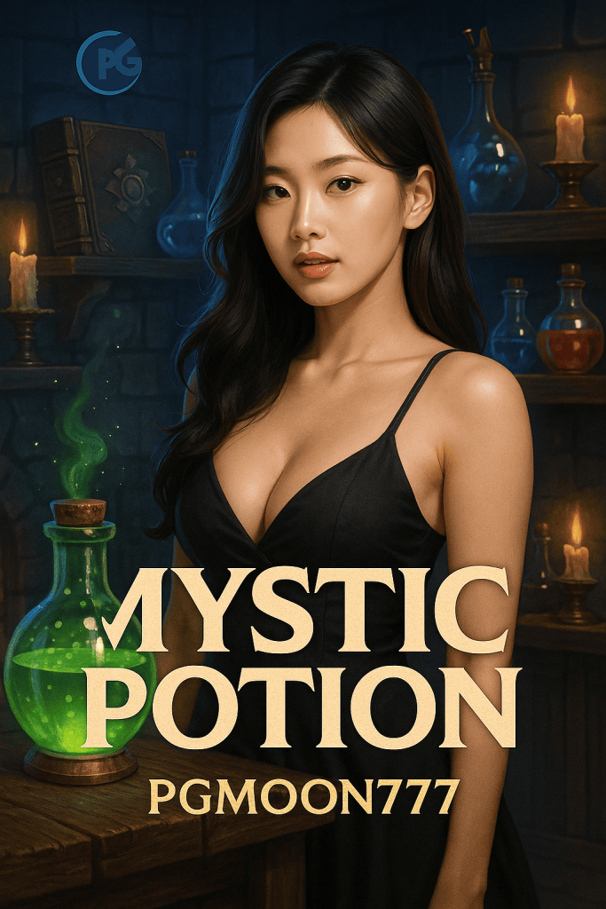 MYSTIC POTION สล็อตเวทมนตร์ลึกลับจาก PGMOON777 โบนัสแตกง่าย