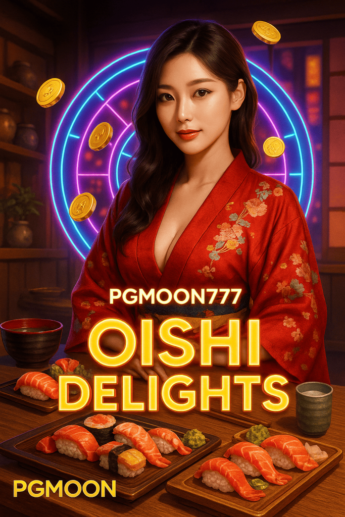 OISHI DELIGHTS สล็อตรสชาติญี่ปุ่นสุดหรู โบนัสแตกง่ายกับ PGMOON777