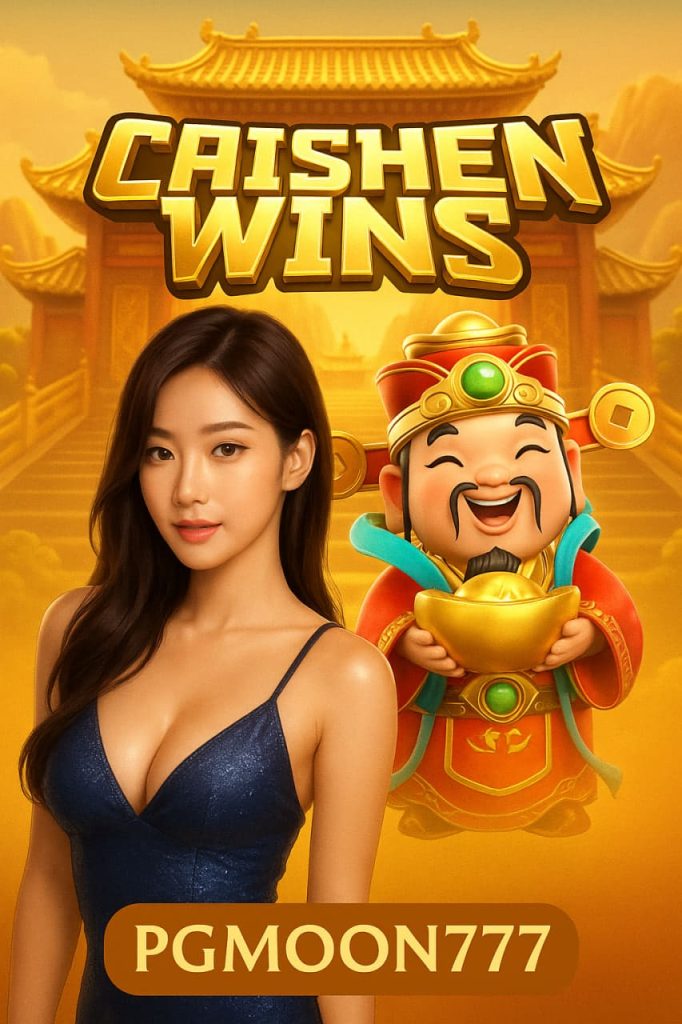 CAISHEN WINS สล็อตเทพเจ้าแห่งโชคลาภ เกมแตกง่ายสุดคุ้มจาก PGMOON777