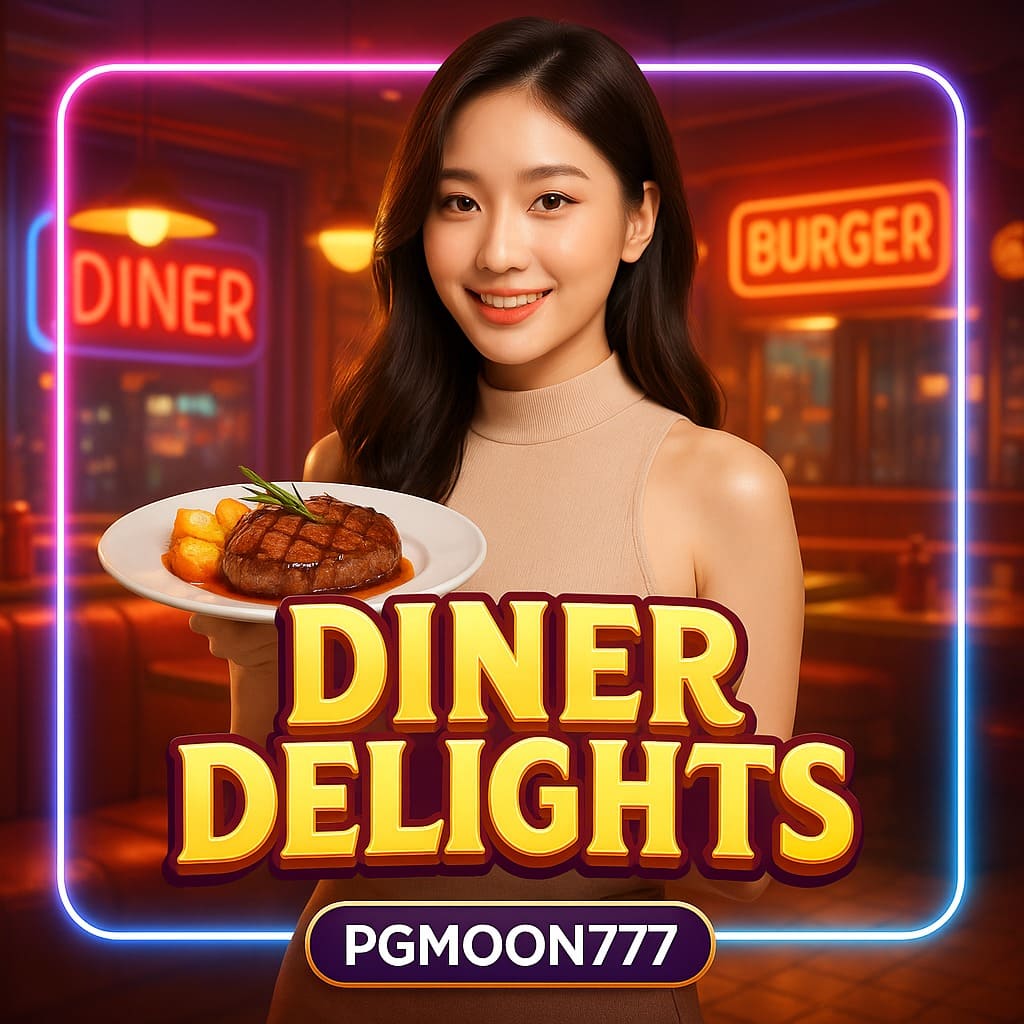 Diner Delights สล็อตร้านอาหารหรู PGMOON777 ลุ้นโบนัสแตกง่ายทุกมื้อ